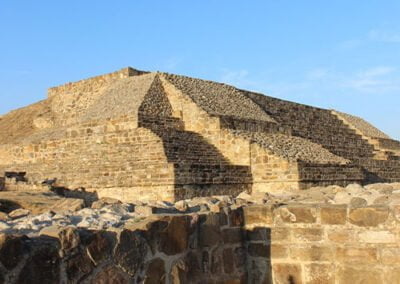 Monte Alban, a pre-Columbian archaeological site located in the state of Oaxaca, Mexico