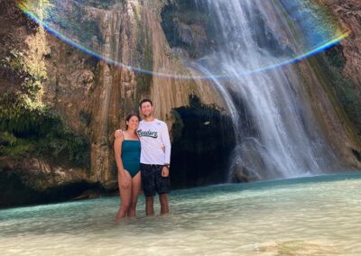 Hike & Swim @ Iconic Apoala Waterfalls 12 Two people in front of waterfall