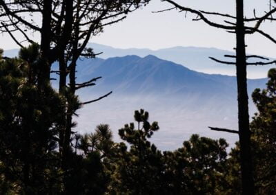 Mountain peaks in the distance