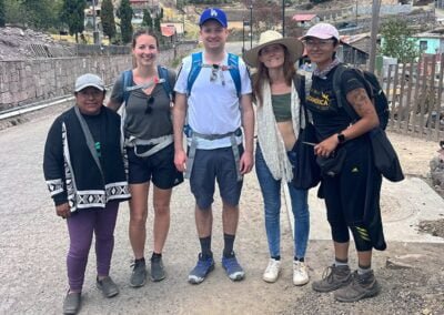 Epic hike in the Sierra Norte from Benito Juárez to Cuajimoloyas 12 A group of people with a local