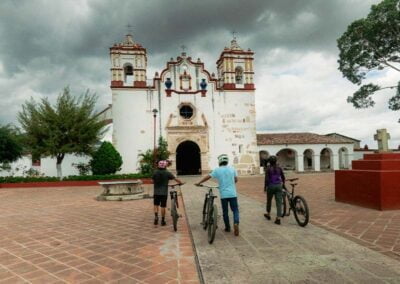 Three bikers found a spot