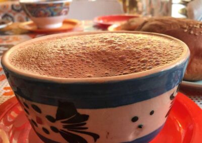 A cup of hot chocolate