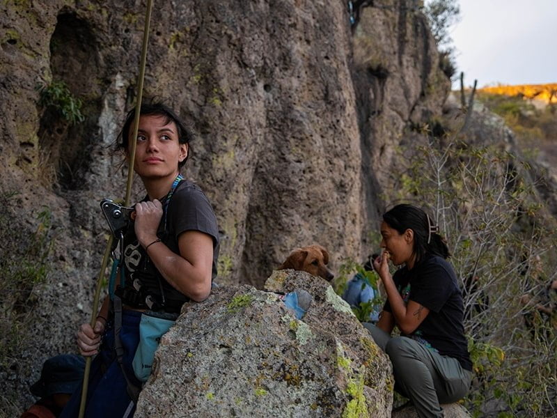 yagul climbing