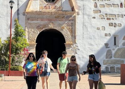 sunset teotitlan church